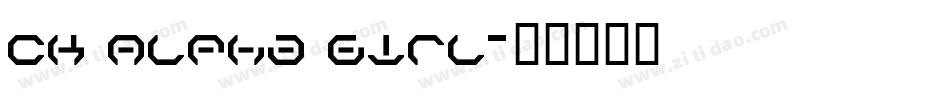 CK Alpha Girl字体转换